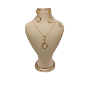 Half set of 18 karat gold for women, Atlas model