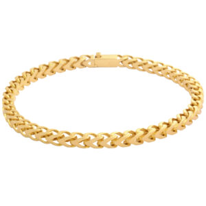 Women's 18-karat gold bracelet, mustajabi gold, Miro model, code 19
