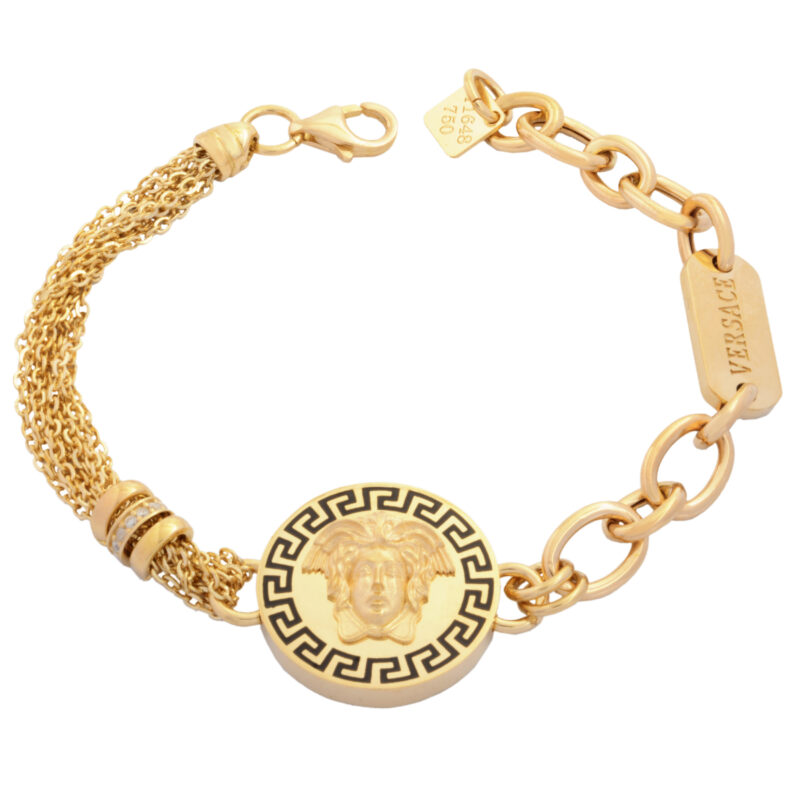 Women's 18 carat gold bracelet Mustajabi model MN code 18