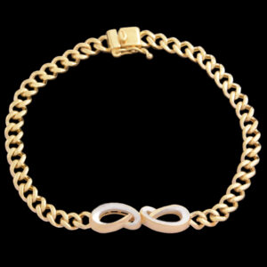 Women's 18 carat gold bracelet, Mustajabi gold model, code N2
