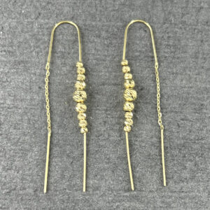 18 carat gold earrings for women, model dk549