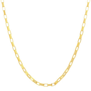 Women's 18 carat gold chain, mustajabi gold, brick model, code 45