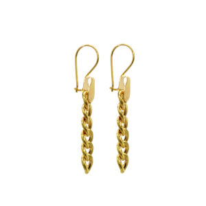 18 karat gold earrings for women, code 5745