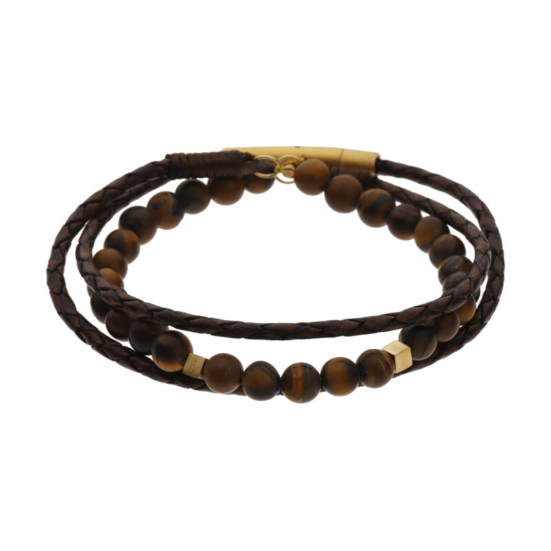 Men's 18 carat gold bracelet Taj model G260-1