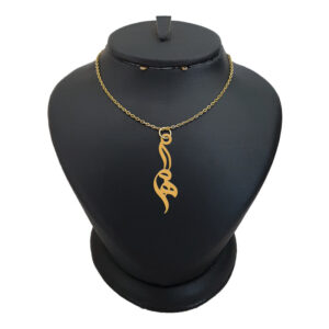 18 carat gold necklace for girls, Leirda, model, name: Homa, code: akm 285