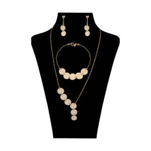 Half set of 18 karat gold for women, model G624