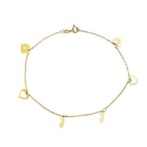 Women's 18-karat gold bracelet, model eln524