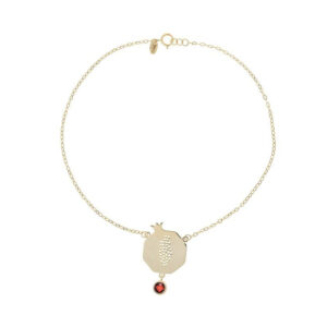 Women's 18-karat gold bracelet, model eln556