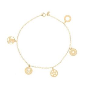 Women's 18-karat gold bracelet, model eln561