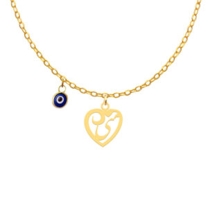 18 carat gold necklace for girls, Kr1115, Kr1115