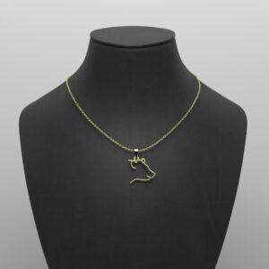18 carat gold necklace for women, bear model code B3-1-1235