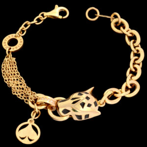 Women's 18-karat gold bracelet, Mustajabi gold, tiger model, code M18