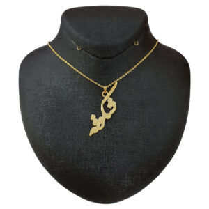 18-karat gold necklace for girls, Lirda, model, flower name, code akm 183