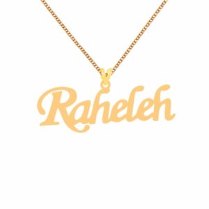 18 carat gold necklace for women, Rahela model