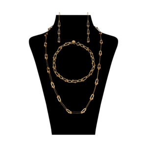 Maya Mahek 18 carat gold half set for women, model MS0654