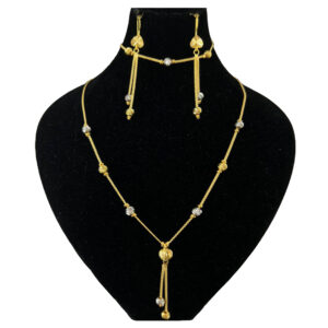 Half set of 18 carat gold for women, model dk1030