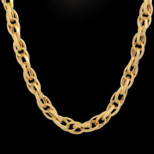 18 carat gold chain for women, mustajabi gold, Ava model, code A45