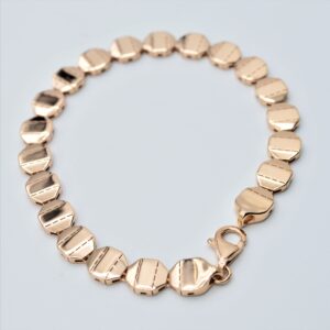 Women's 18 carat gold bracelet dotted model
