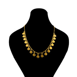 18 carat gold necklace, Talachi gallery, coin model