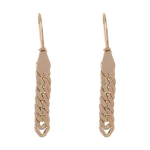 18 carat gold earrings for women, model ELN0855