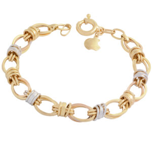 Women's 18-carat gold bracelet, Mustajabi gold, code 01