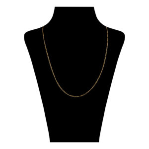 18 carat gold chain for women, Taj Figaro model
