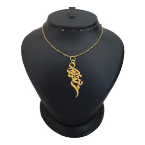 18 carat gold necklace for girls, Leirda, model name, Banafsheh, code akm 107