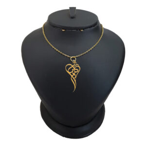 18 carat gold necklace for girls, Leirda, model, name Golnar, code akm 223