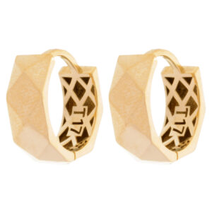 18 carat gold earrings for women, mustajabi gold, ring model, code 181