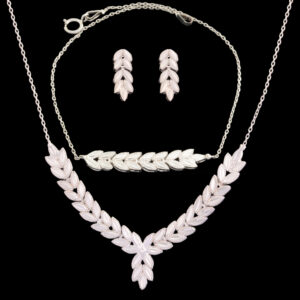 Half set of 18 karat gold for women, Mustajabi gold, code 002