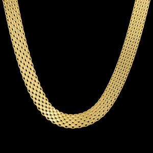 Women's 18-carat gold necklace, Mustajabi gold, Homer model, code M45