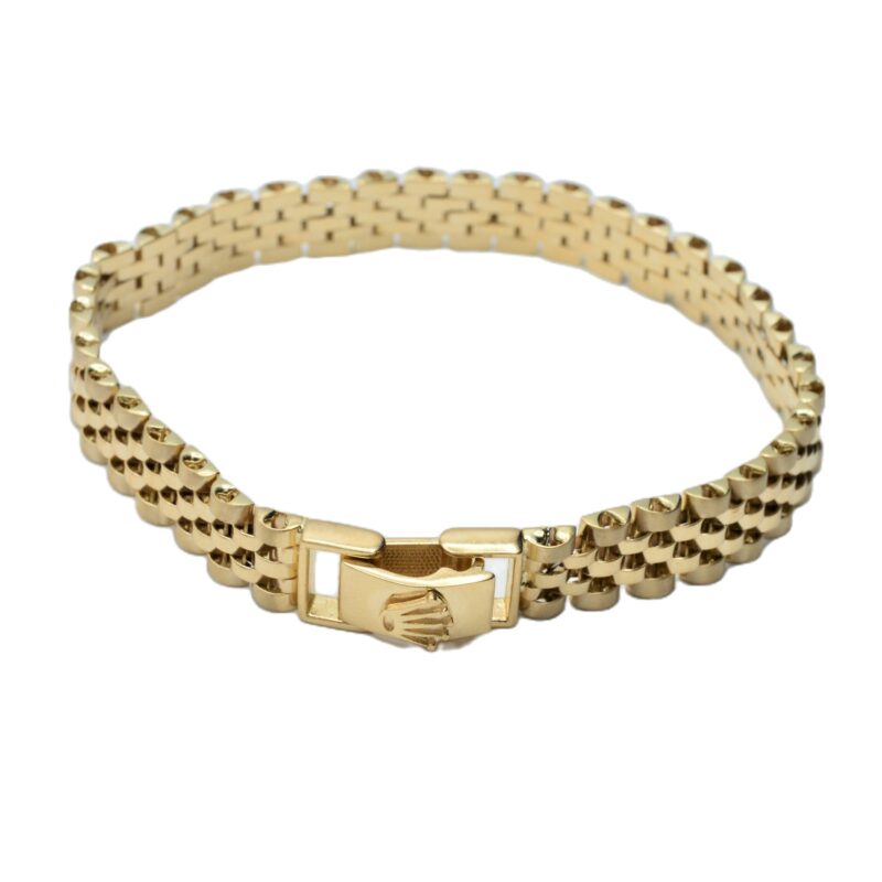 Women's 18 carat gold bracelet, Taj model, code 02