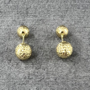 18 carat gold earrings for women, model dk552