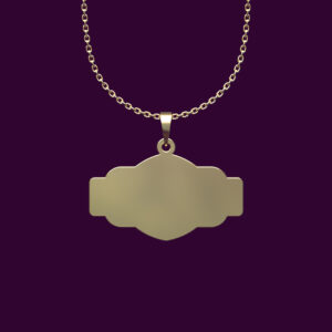 Women's 18 carat gold necklace with geometric shape code P2-1-1191