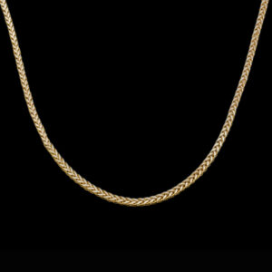 Women's 18-karat gold chain, Mustajabi gold, Miro model, code M05