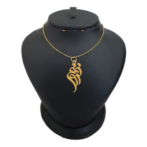 18 carat gold necklace for girls, Leirda, model name Forough, code akm 214
