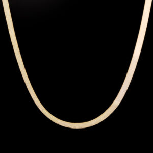 Women's 18 carat gold chain, mustajabi gold, herringbone model, code N40