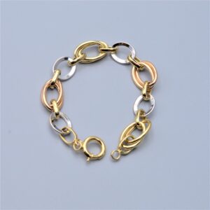 18 carat gold bracelet for women, Alale model