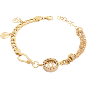 Women's 18 carat gold bracelet, mustajabi gold, code 4
