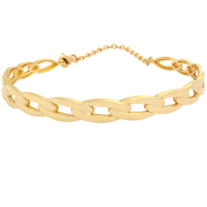 Women's 18 carat gold bangle bracelet Mustajabi code 012