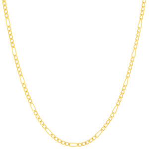 Women's 18 carat gold chain, mustajabi gold, Figaro model, code F50