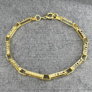 18 carat gold bracelet for men, model dk091