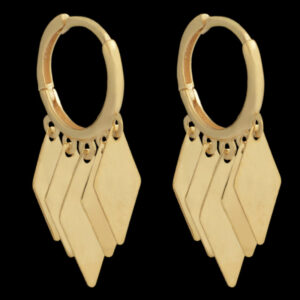 18 carat gold earrings for women, Ellen Nar, Rocco Lozi model, code EN670174