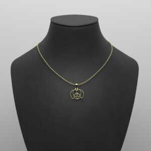 18 carat gold necklace for women, dog model code B3-1-1087