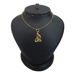 18 carat gold necklace for girls, Leirda, model, name Sagar, code akm 167
