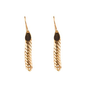 18 carat gold earrings for women, model dk457