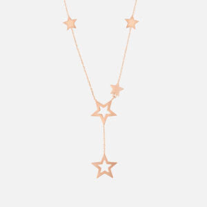 18 carat gold necklace for women, star model