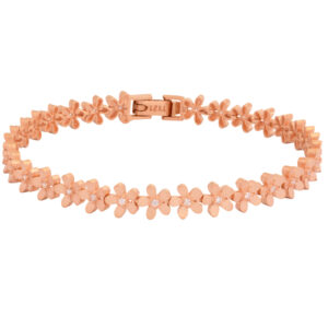 Women's 18-karat gold bracelet, mustajabi gold, flower model, code 1