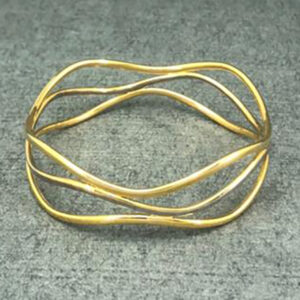 18 carat gold bangle for women, friend, model dk142