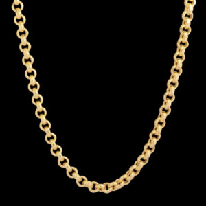 Women's 18 carat gold chain, Mustajabi gold, Rollo Golestane model, code R45